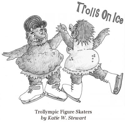 Wilfred Whiffwizard and Millicent Maggot figure skating, in <i>Trolls on Ice</i>.