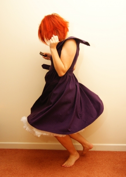Hetty dress with flared petticoat
