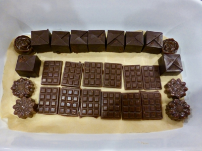 An assortment of Joo's homemade chocolate